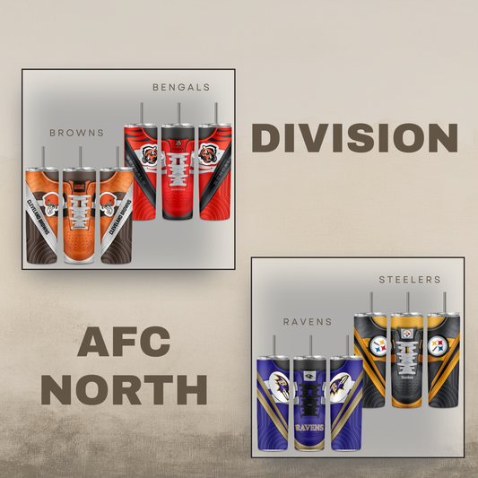 Digital NFL Sneaker Tumbler Division AFC North Bundle