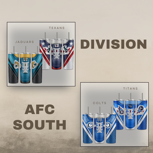 Digital NFL Sneaker Tumbler Division AFC South Bundle