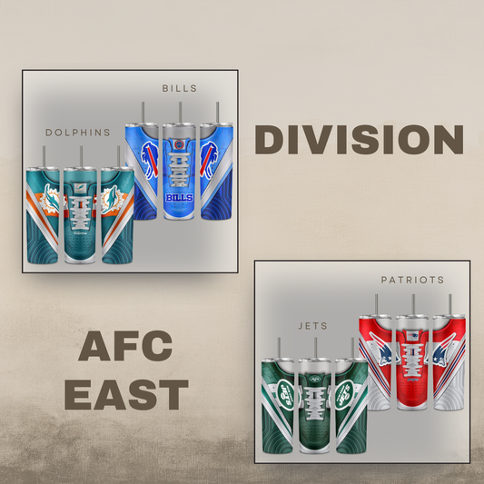 Digital NFL Sneaker Tumbler Division AFC East Bundle