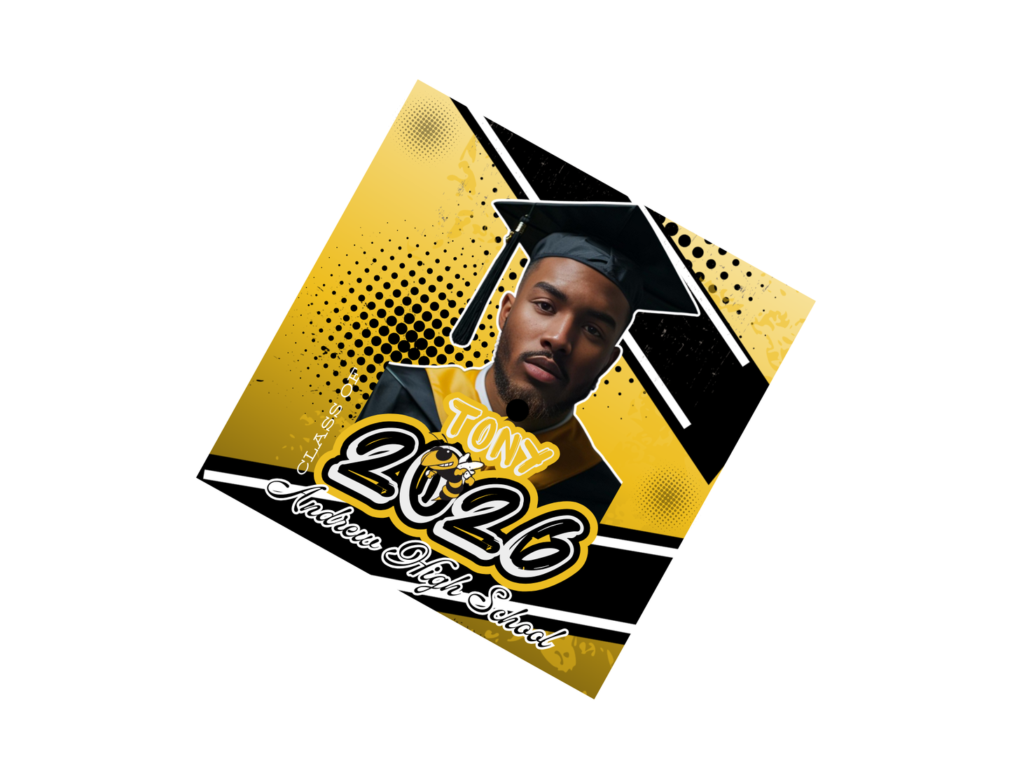 2026 Graduation Cap Top Templates | Canva Editable Grad Designs | Digital File