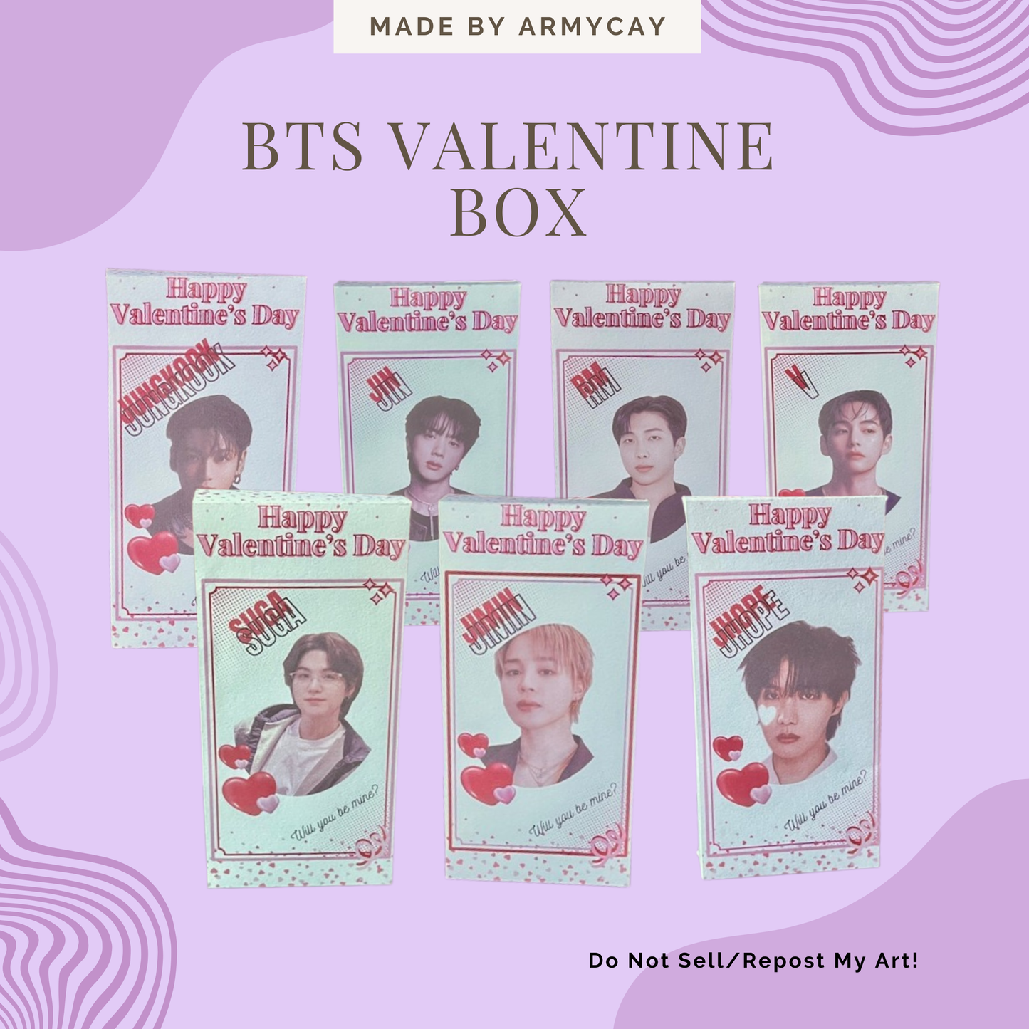 BTS Mystery Valentine Box — Random Photocards, Polaroids & Photo Strip Gift Set