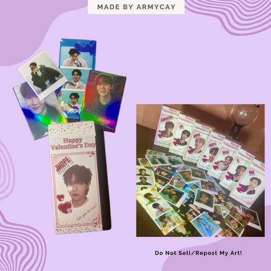 BTS Mystery Valentine Box — Random Photocards, Polaroids & Photo Strip Gift Set