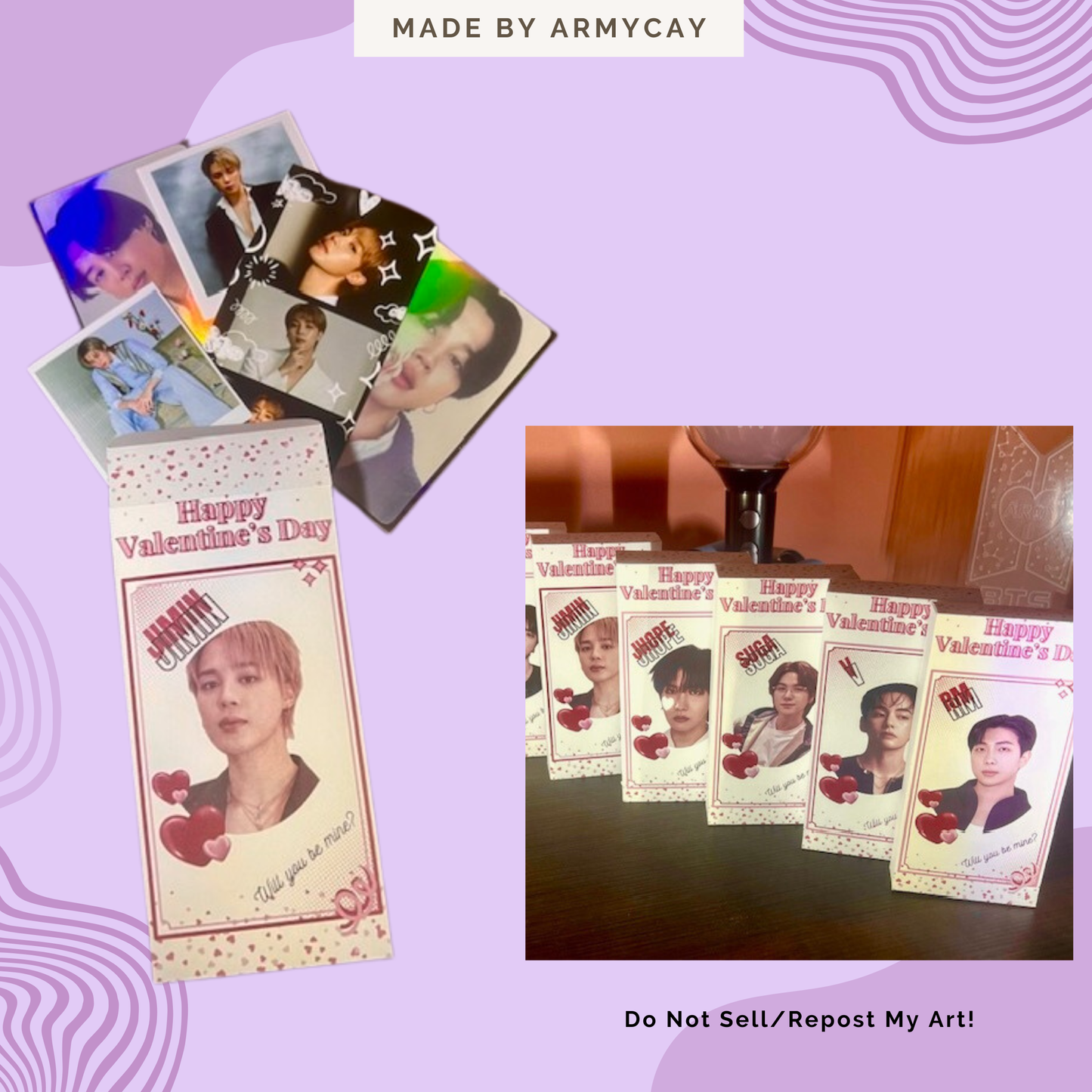 BTS Mystery Valentine Box — Random Photocards, Polaroids & Photo Strip Gift Set