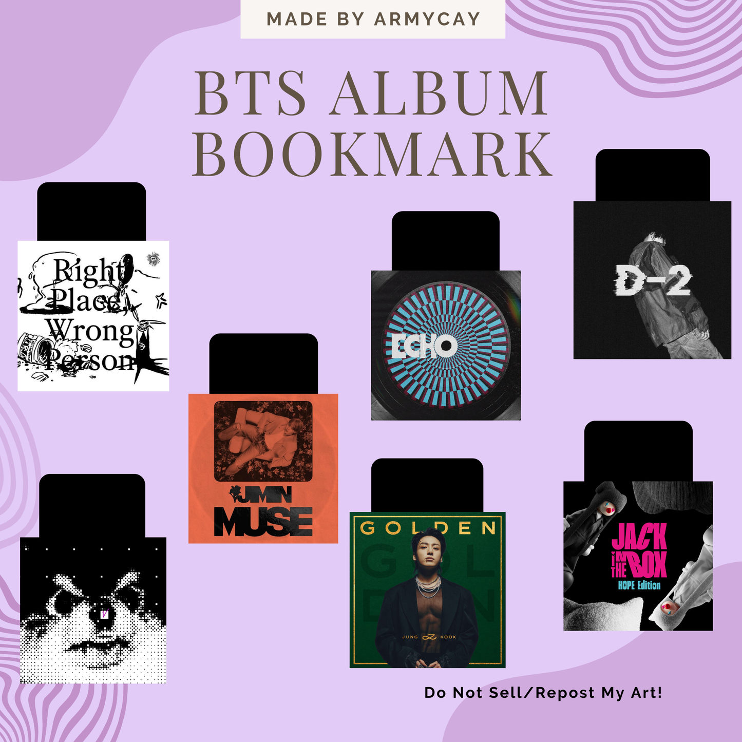 BTS Solo Album Magnetic Bookmark - Cute & Collectible Page Marker for ARMY