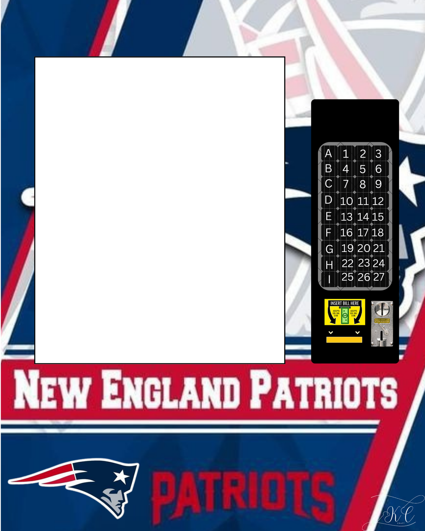 NFL Vending Machine Template Bundle | Editable Canva Designs | Packers, Steelers, Patriots