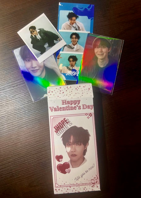 BTS Mystery Valentine Box — Random Photocards, Polaroids & Photo Strip Gift Set