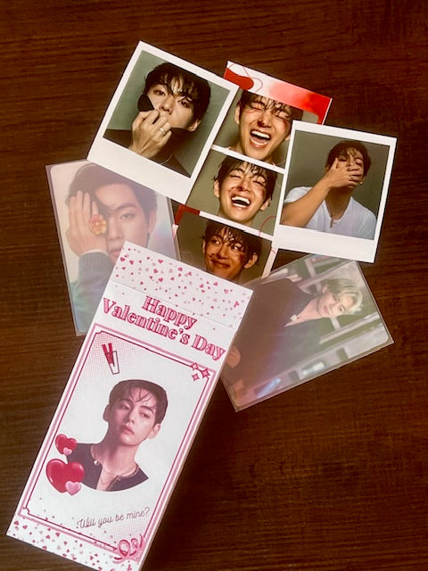 BTS Mystery Valentine Box — Random Photocards, Polaroids & Photo Strip Gift Set